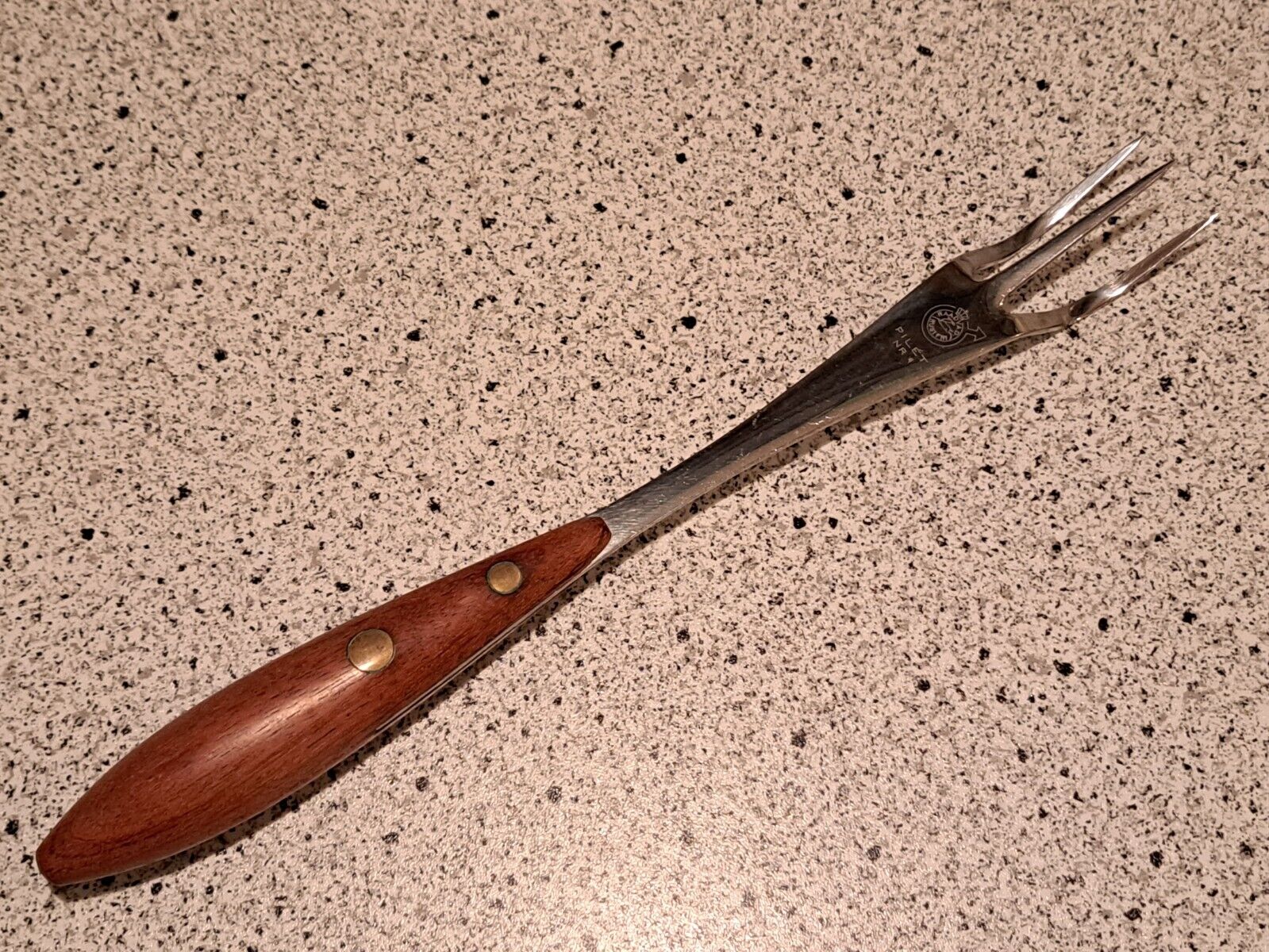 Vintage Raadvad Pilet Meat Fork Frying Fork - Rosewood