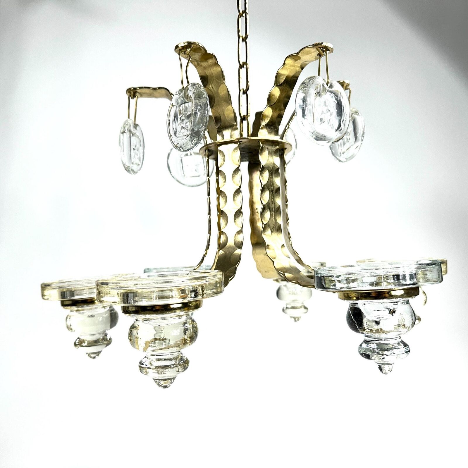 Chandelier Boda by Bertil Vallien / Erik Hoglund wrought iron handmade