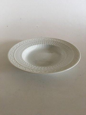 Royal Copenhagen White Fan Deep Plate No 11515