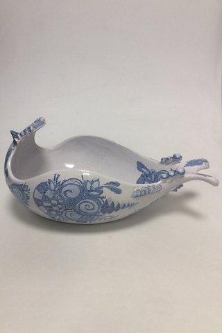 Bjorn Wiinblad Faience salad Bowl as a Bird from 1982 S1