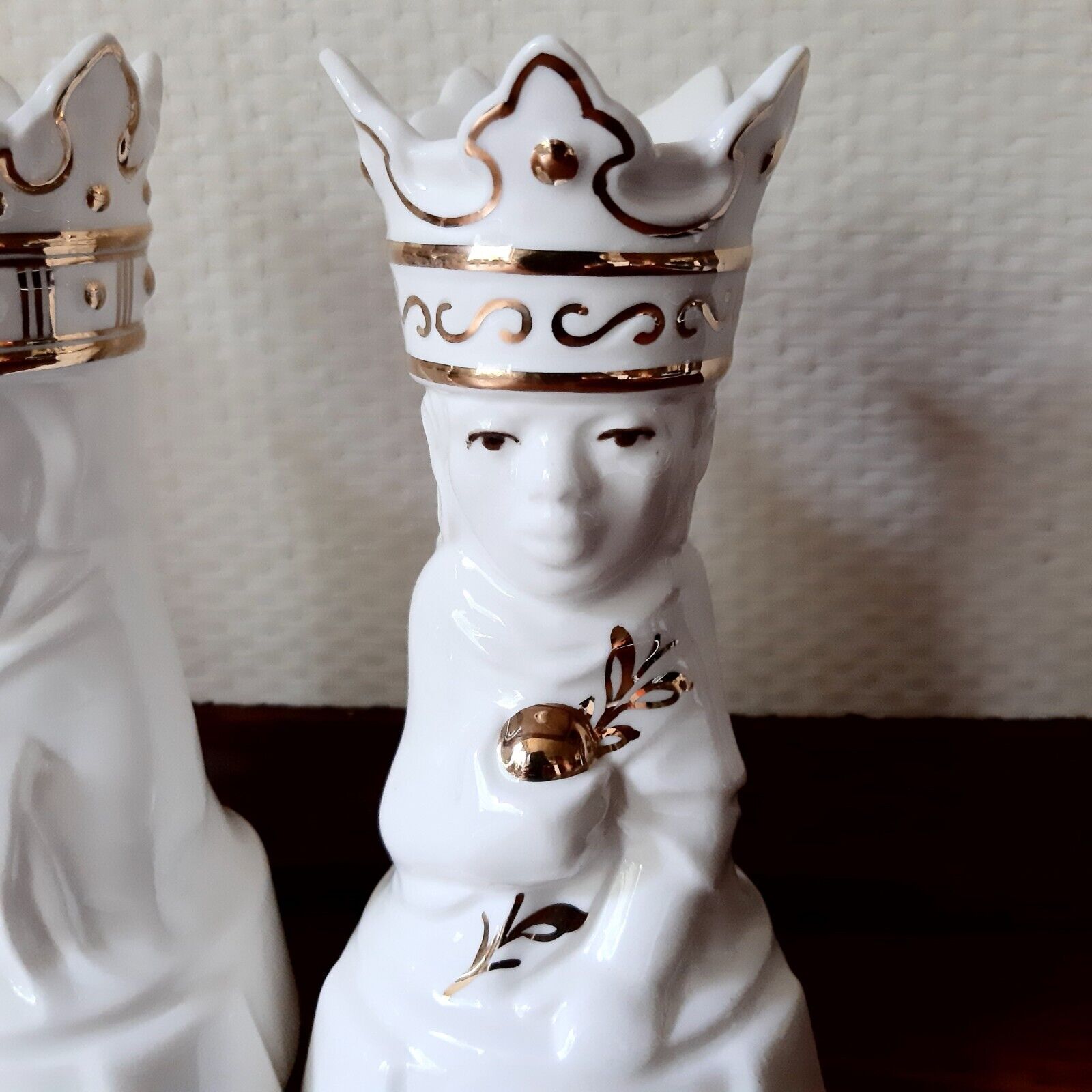 Set of 3 WISE MEN w Gold Fajance by Rasmus Harboe for ROYAL COPENHAGEN