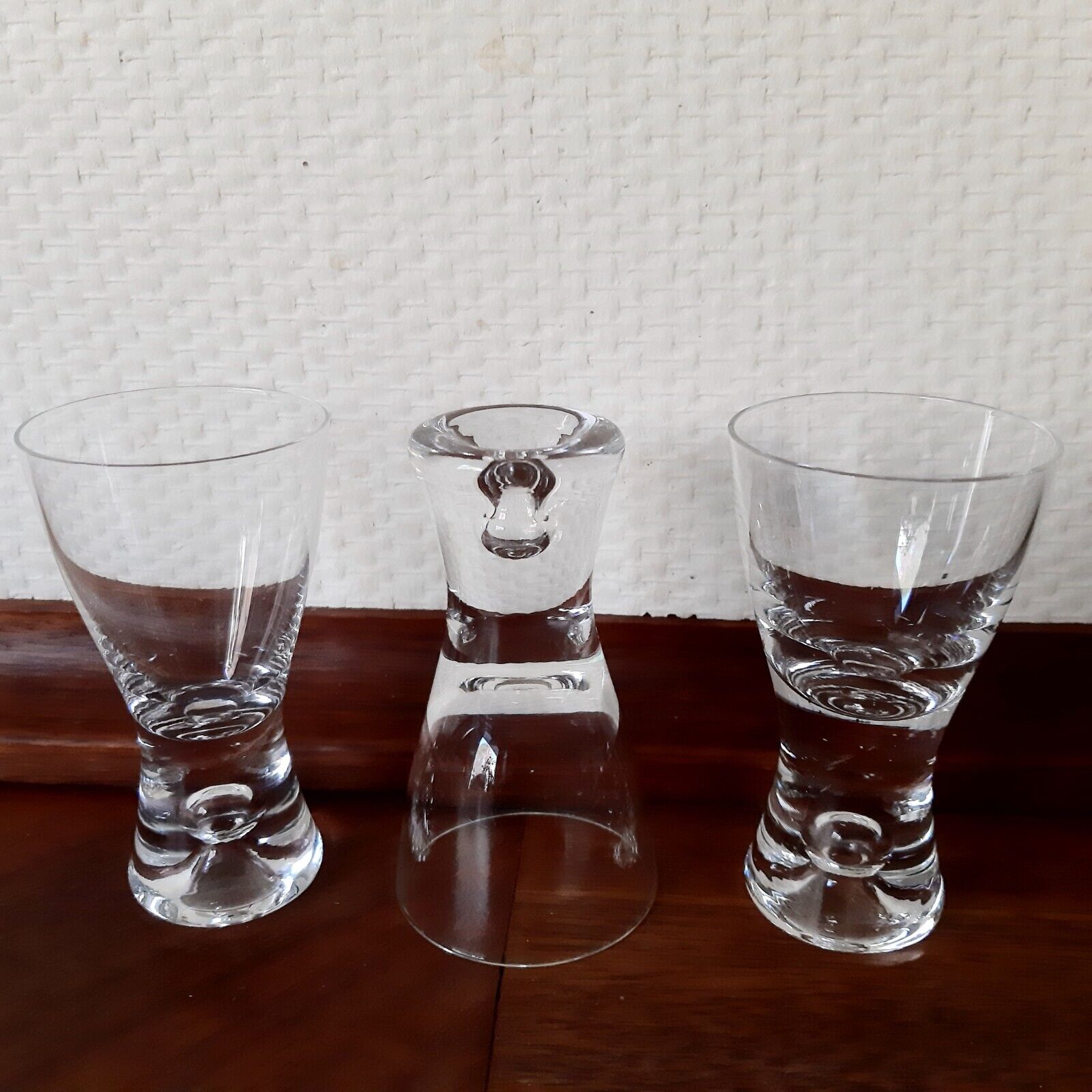 3 TAPIO Akvavit Shot Schnapps Glasses 4 cl Tapio Wirkkala IITTALA Finland