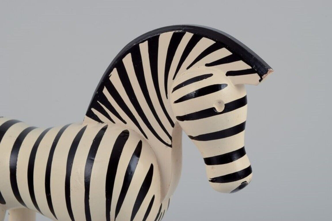 Kay Bojesen well-known Danish designer Wooden figurine of a zebra