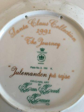 Bing & Grondahl Santa Clause Collection 1991 Plate "The Journey"