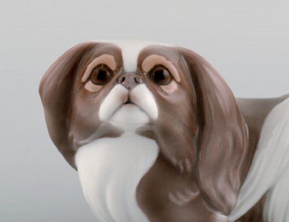 Sveistrup Madsen for Bing  Grøndahl Porcelain figure Standing Pekingese