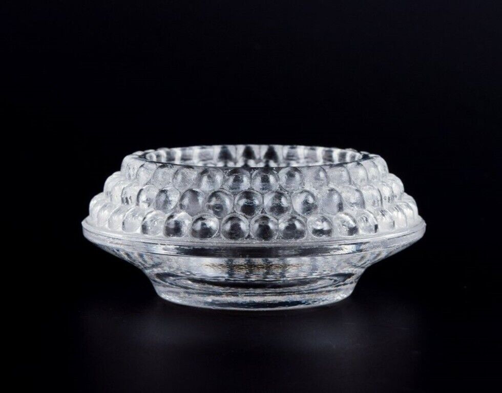 René Lalique set of four early and rare "Nippon" salt cellars in art glass