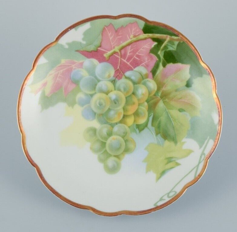 Rosenthal Germany A set of six porcelain plates with various fruit motifs