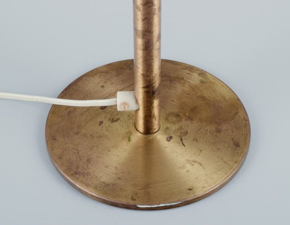 Luxus Sweden Large table lamp in brass with shade in plastic and fabric