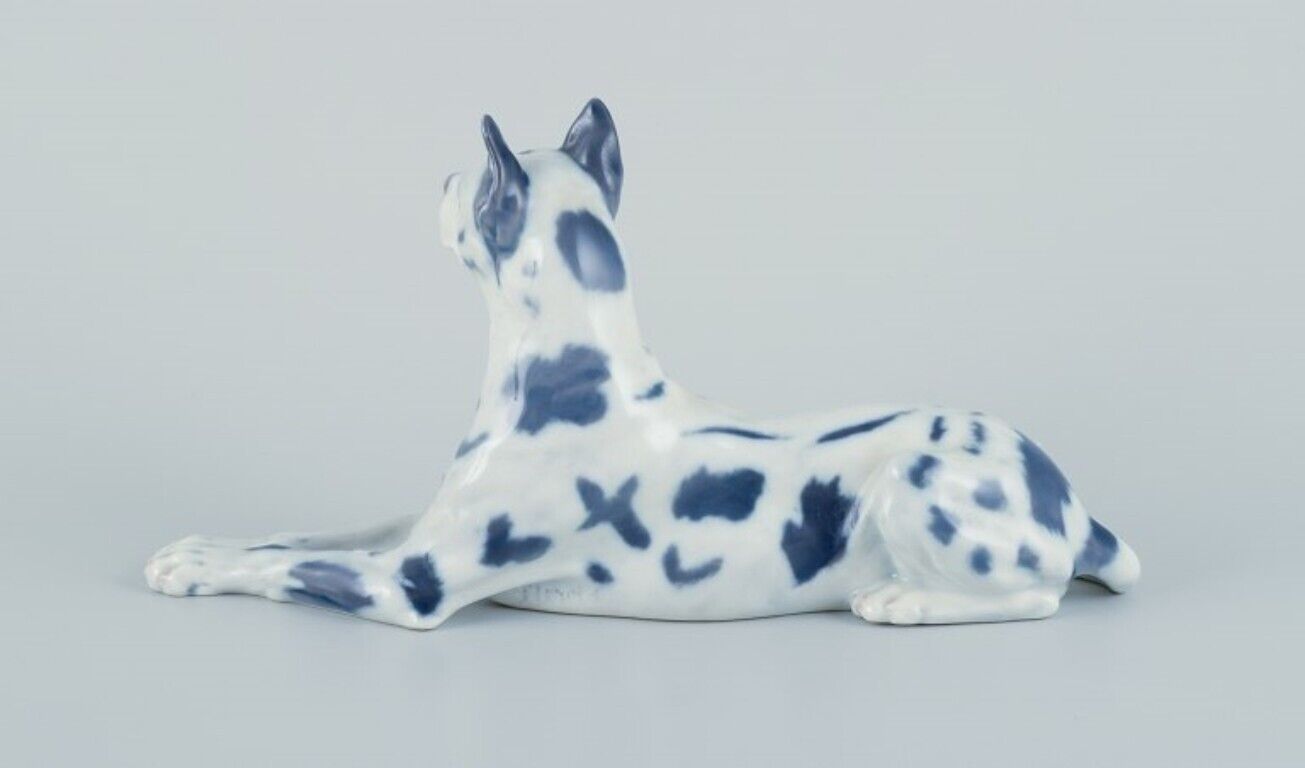 Royal Copenhagen porcelain figurine of a Great Dane harlequin