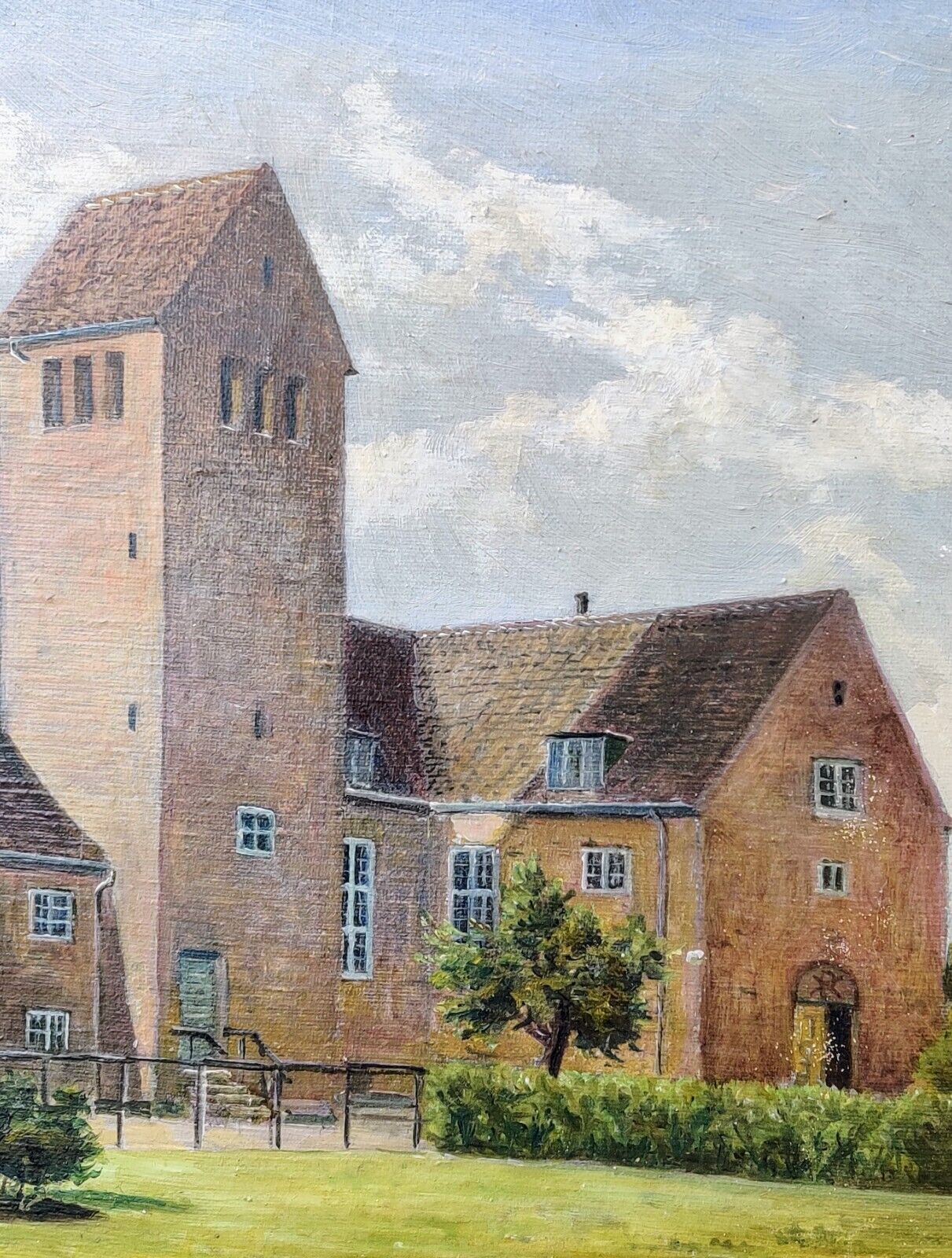 FREDERIKSHOLM CHURCH IN COPENHAGEN - original oil painting