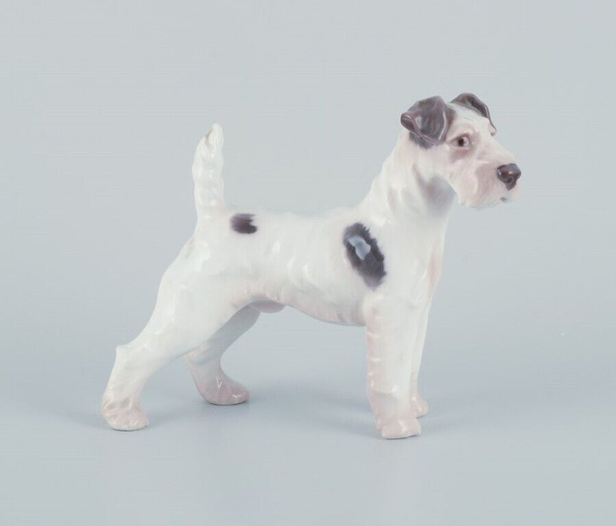 Bing  Grøndahl porcelain figurine of a Wire Fox Terrier 1920s/30s