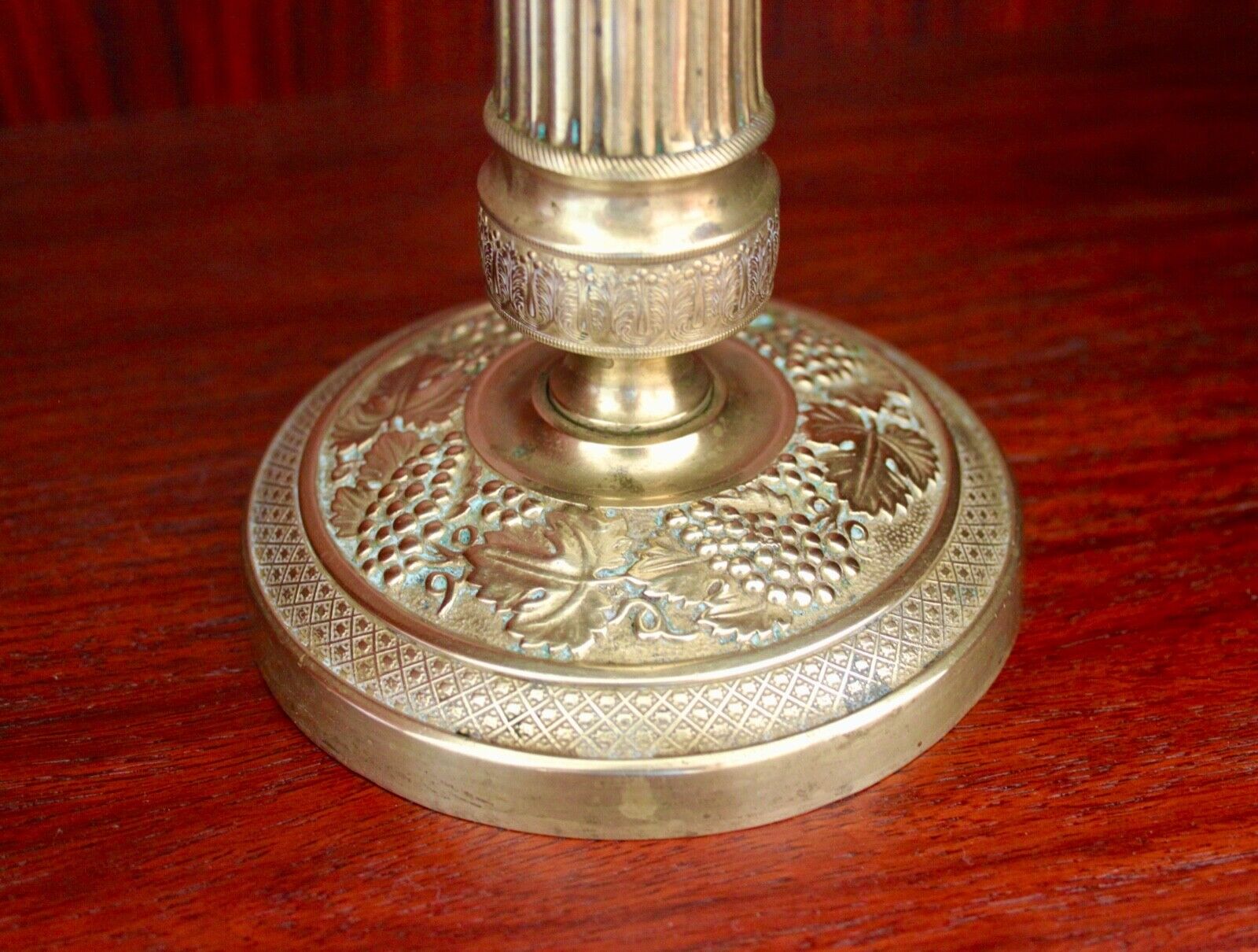 Antique French Empire Gilt Bronze Ormulu Candlestick