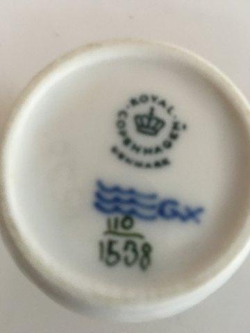 Royal Copenhagen Green Flower Creamer No 1538