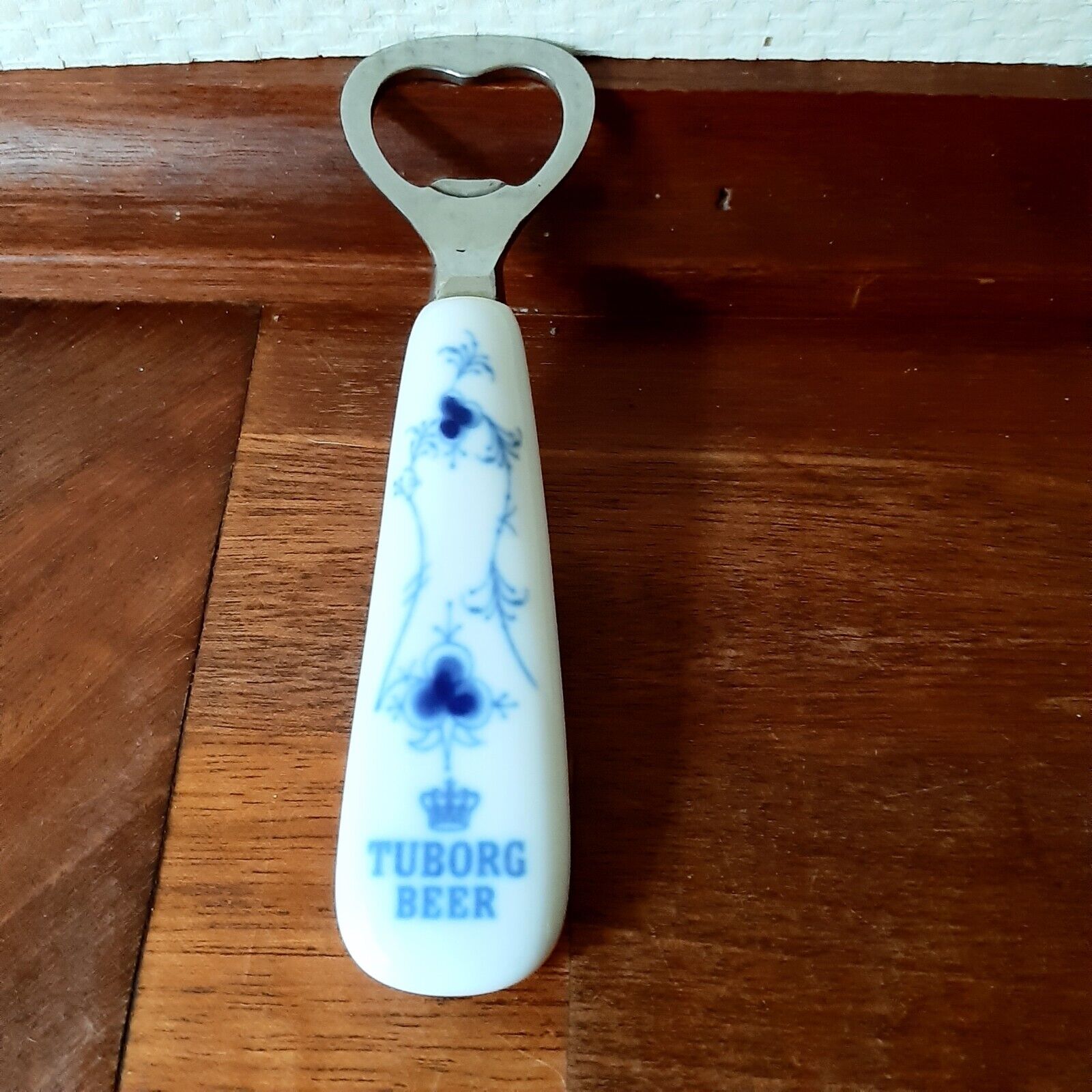 Tuborg BOTTLE OPENER Blue Traditional Fluted Bing  Grondahl Royal Copenhagen