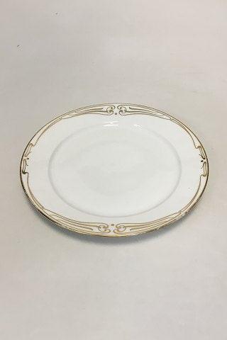 Royal Copenhagen Patttern No 117 Art Nouveau with Gold decoration Lunch Plate