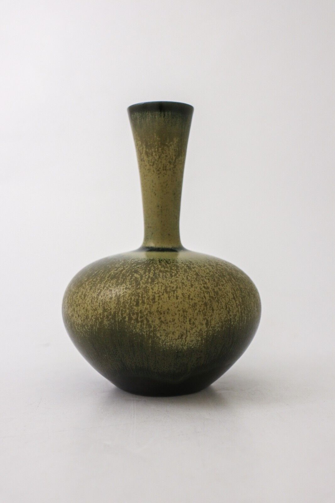 A Dark Green Ceramic Vase - Sven Wejsfelt Gustavsberg 1986 - Scandinavian Design