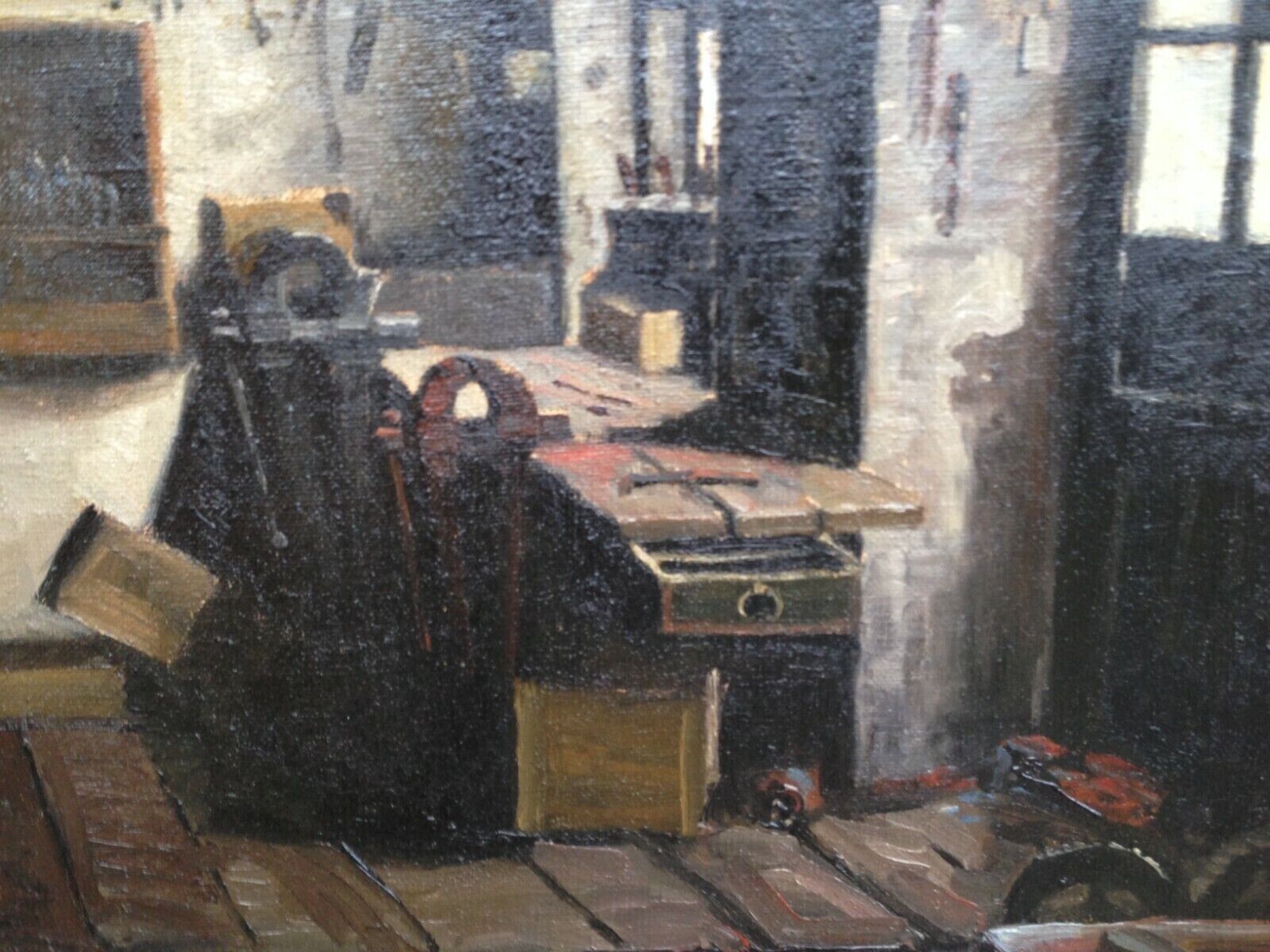 Christian Aigens (1870-1940): WORKSHOP INTERIOR