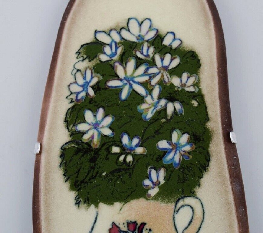 Heljä Liukko-Sundström (b 1938) for Arabia Glazed faience wall plaque