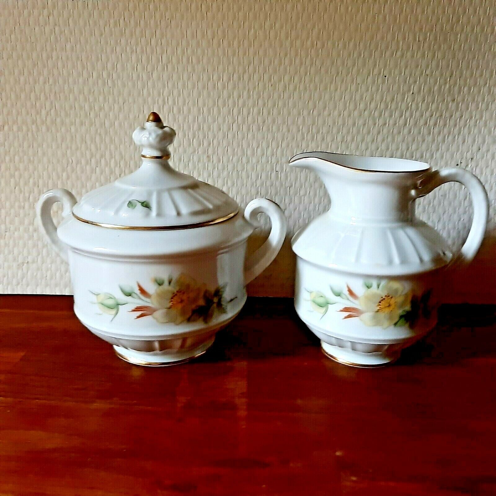 Sugar  Cream set Scotch Rose Bing  Grondahl Royal Copenhagen Fact 2