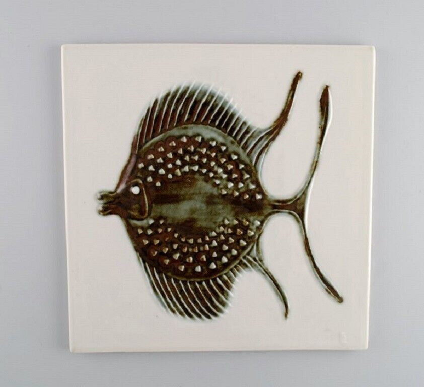 Bertil Lundgren for Rörstrand "Gallery 1" wall plaque in glazed porcelain