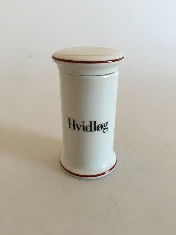 Bing  Grondahl Hvidlog (Garlic) Spice Jar No 497 from the Apothecary Collection