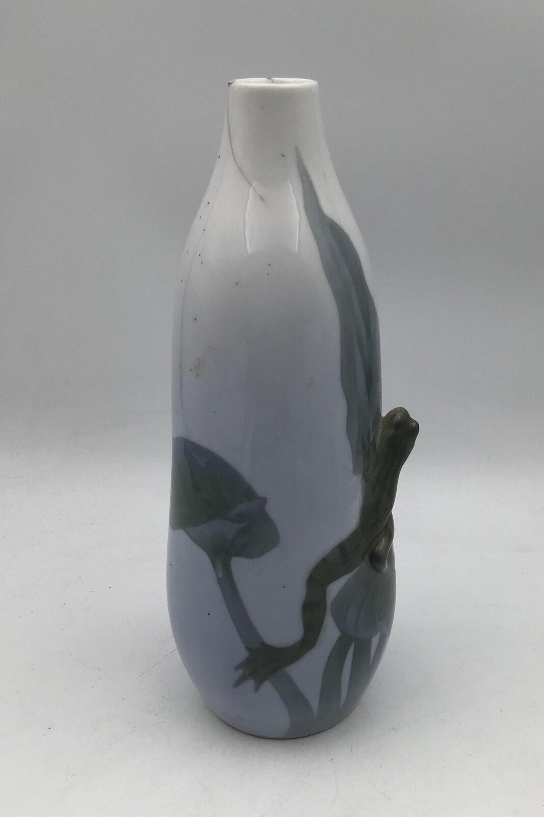 Royal Copenhagen Art Nouveau Vase with Frog and Dragonfly No 465/250