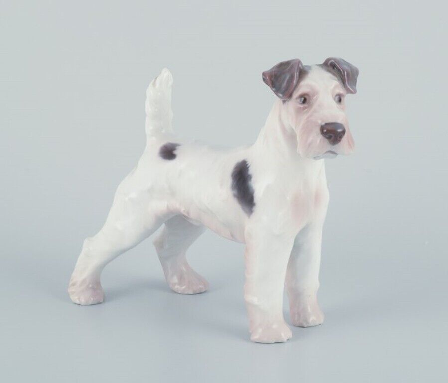 Bing  Grøndahl porcelain figurine of a Wire Fox Terrier 1920s/30s