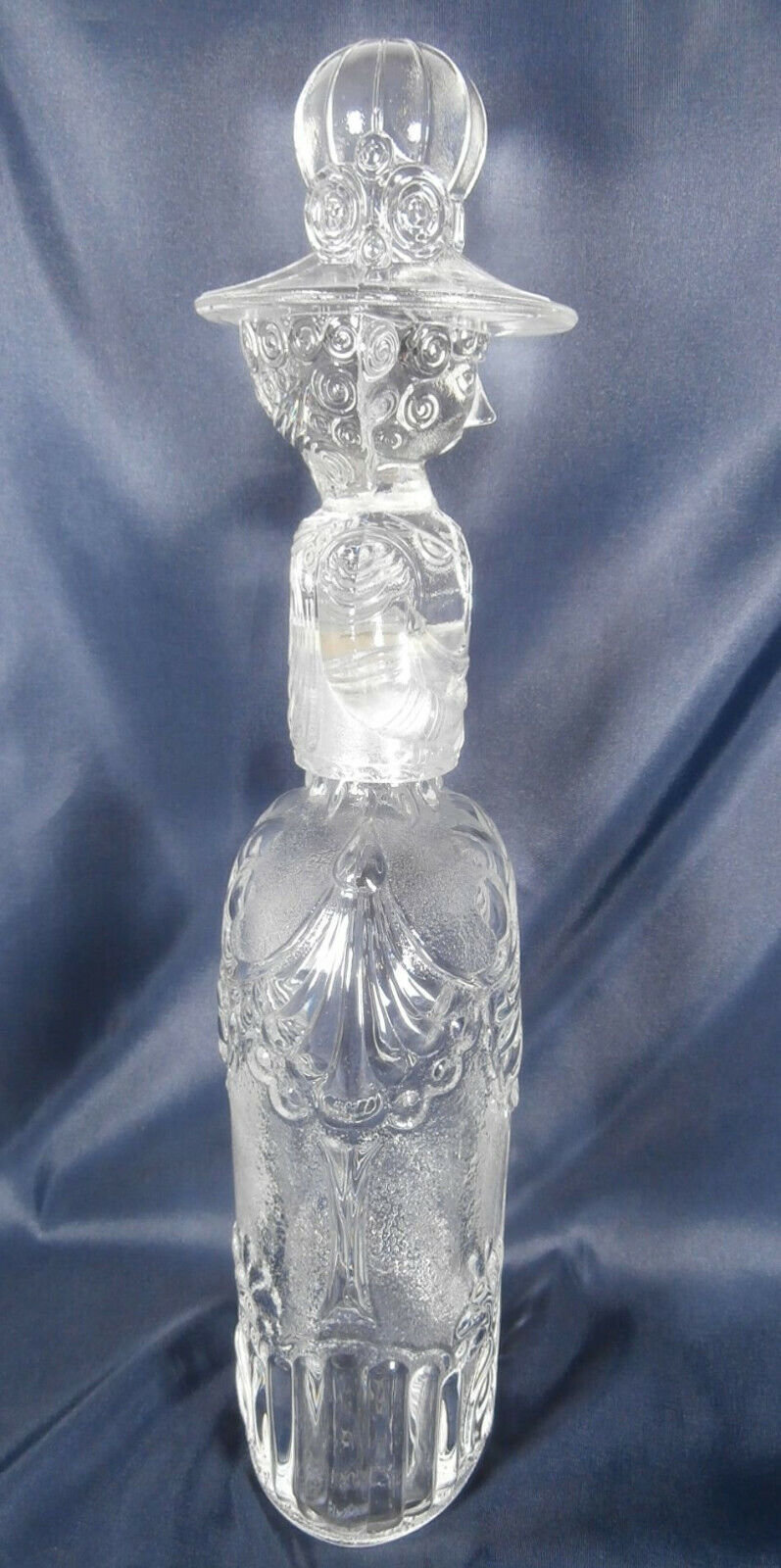 💥 Rosenthal Decanter + Stopper Crystal Glass Bjorn Wiinblad Lady in nice dress