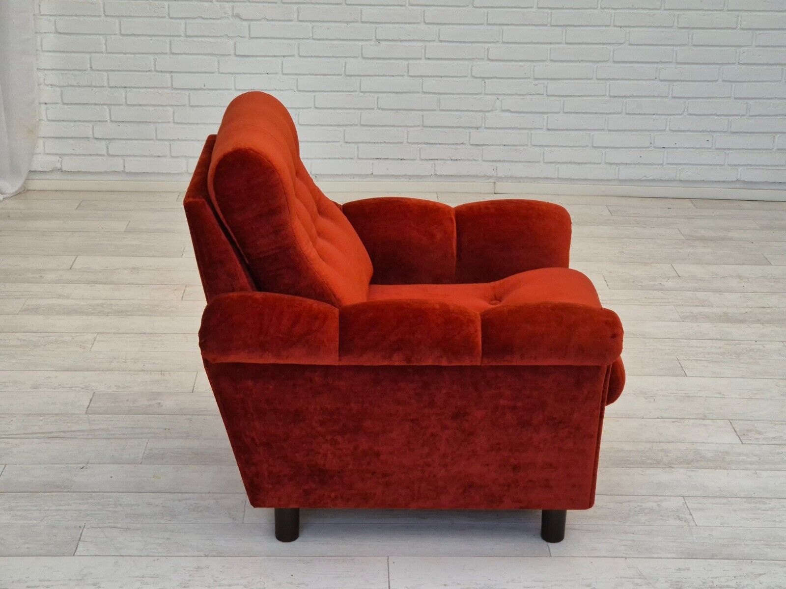 1980s Danish relax armchair in original very good condition velour