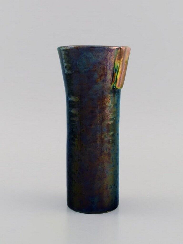 Mobach Holland Unique vase in glazed ceramics 1920s /30s