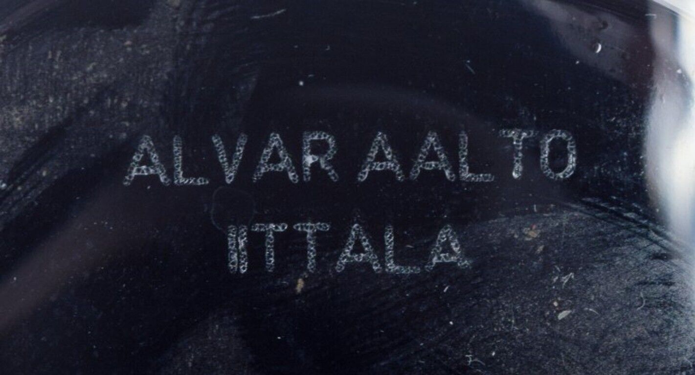 Alvar Aalto Iittala Finland "Savoy" vase in clear glass Late 20th century