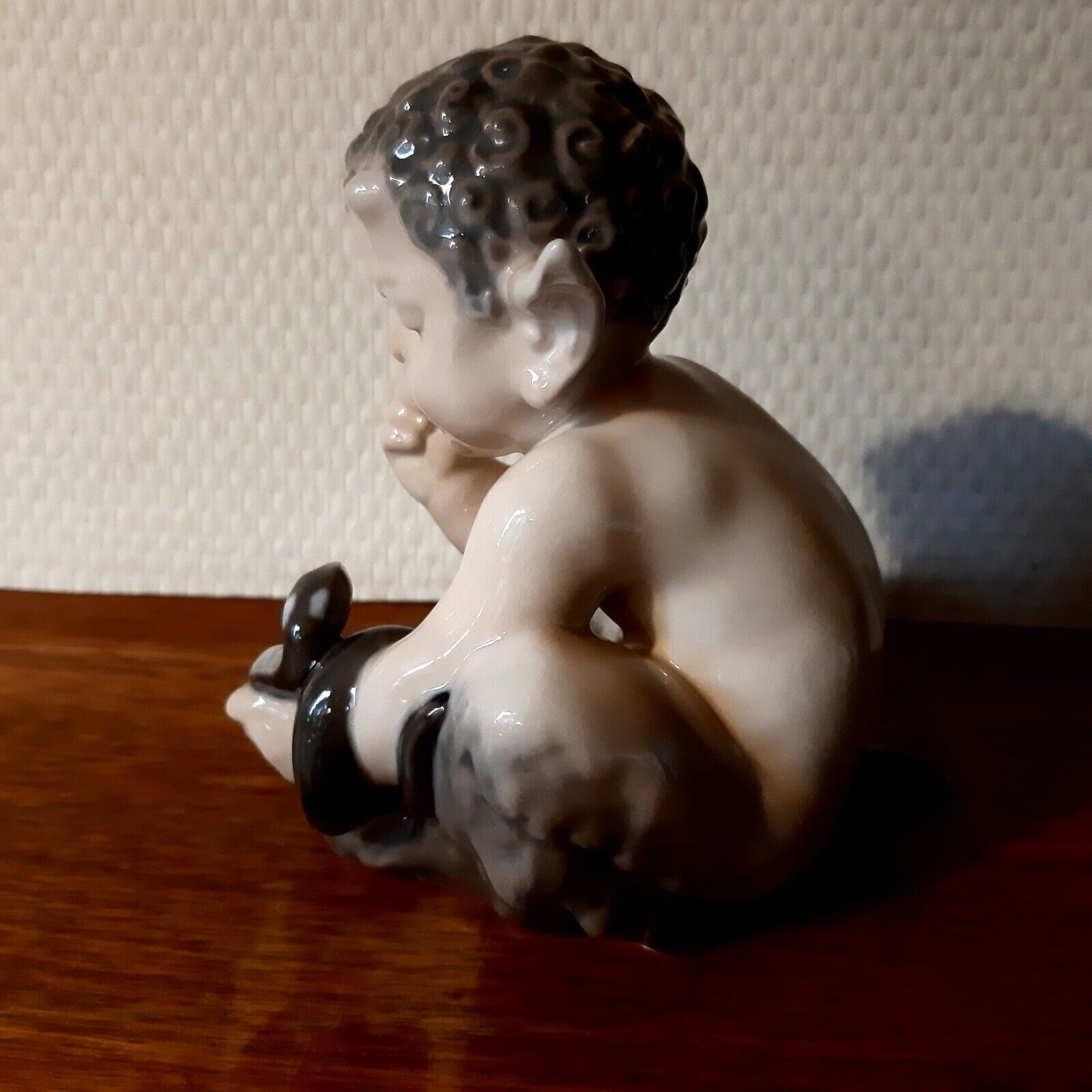 FAUN with SNAKE # 1712 by Chr Thomsen for ROYAL COPENHAGEN 1962