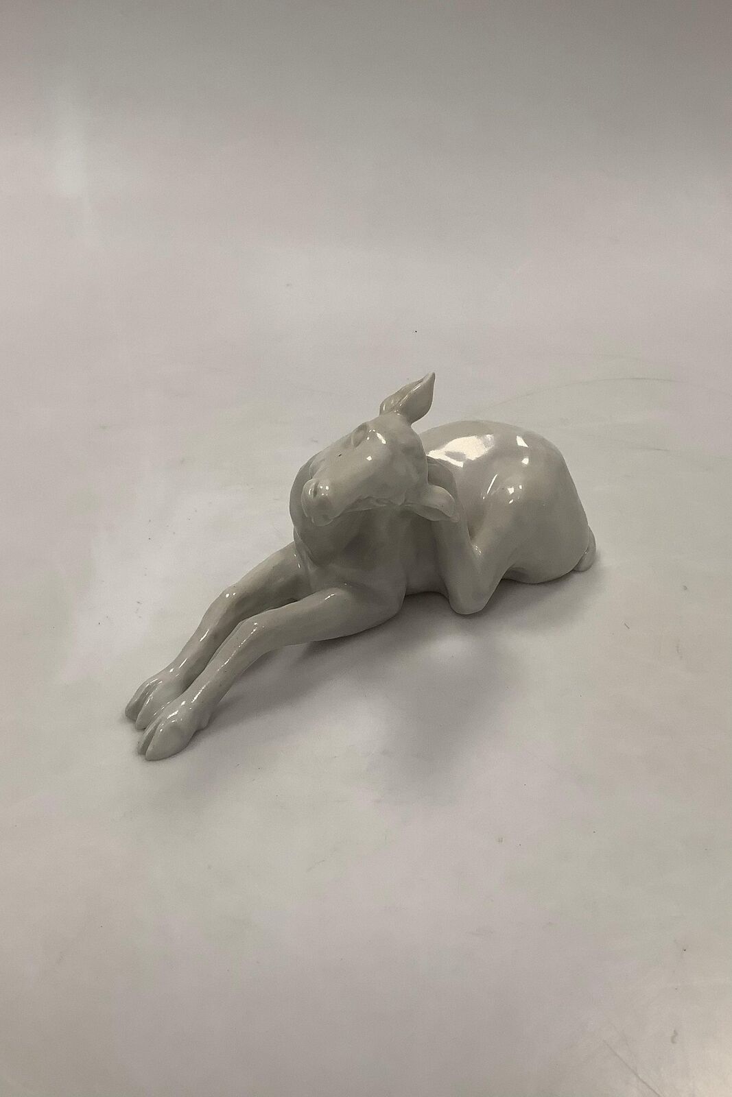 Lyngby Porcelain figure of Deer kid in white