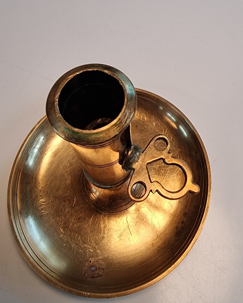 Swedish vintage brass candleholder