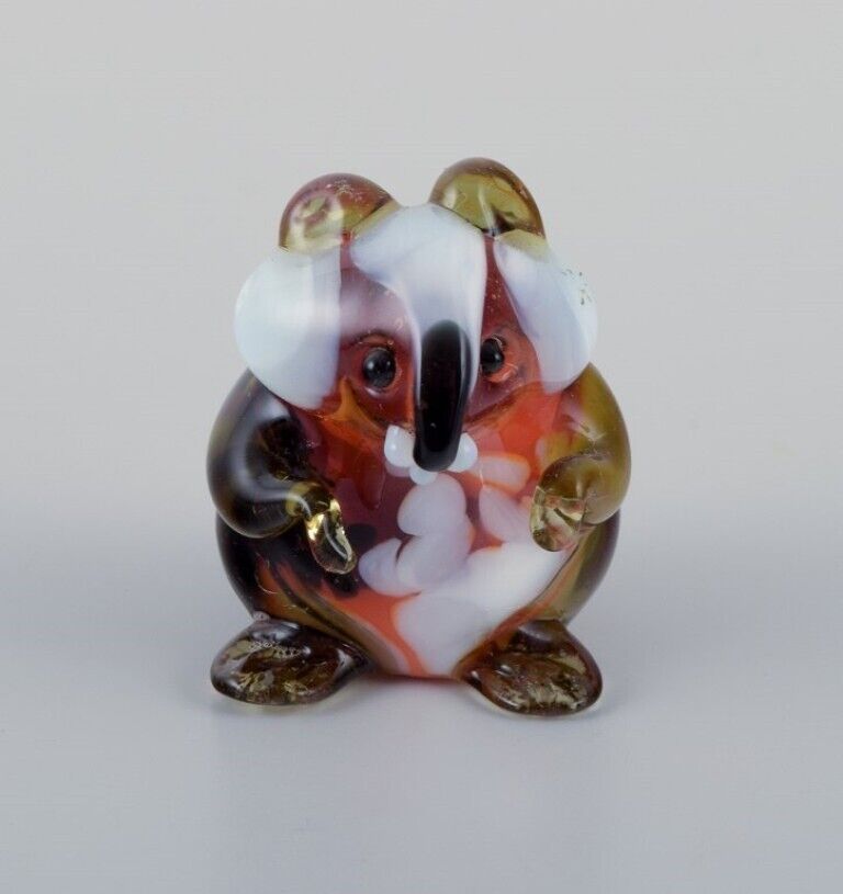 Murano Italy  Collection of four miniature glass rodent figurines