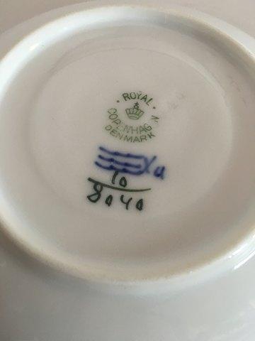 Royal Copenhagen Blue Flower Braided Coffee Cup and Saucer No 8040