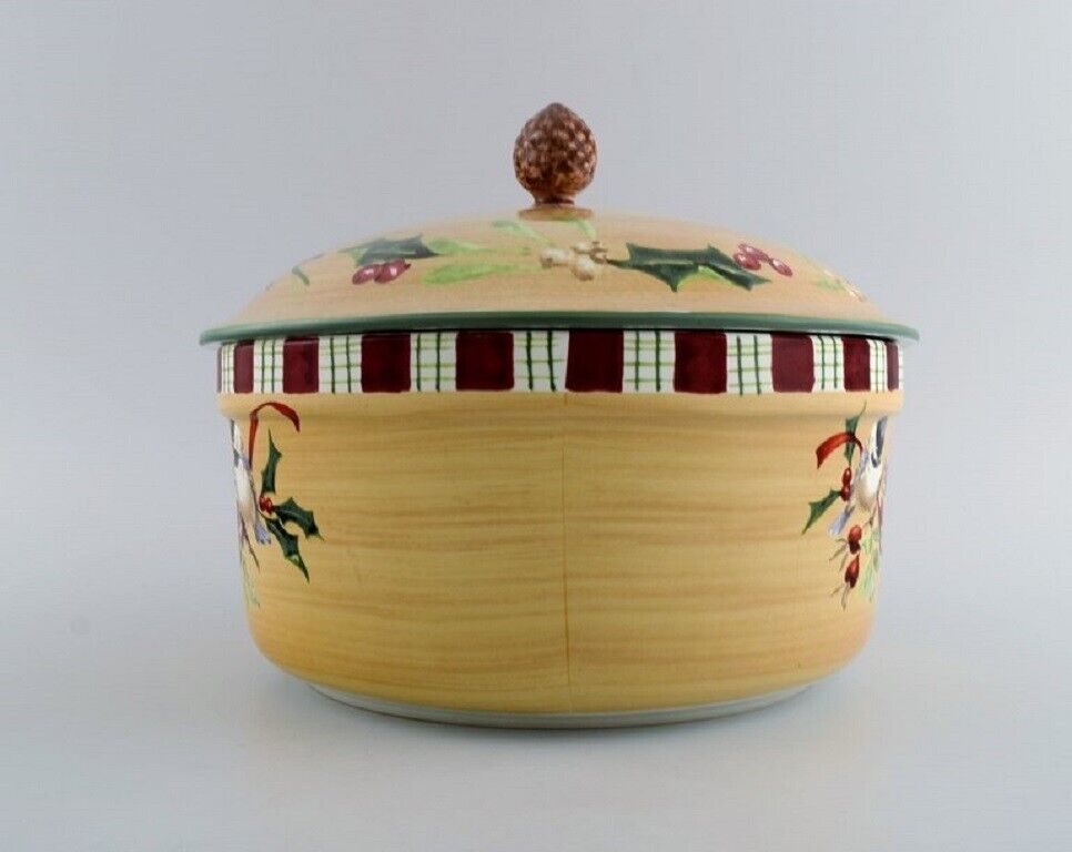 Catherine McClung for Lenox "Winter greetings everyday" Large lidded tureen