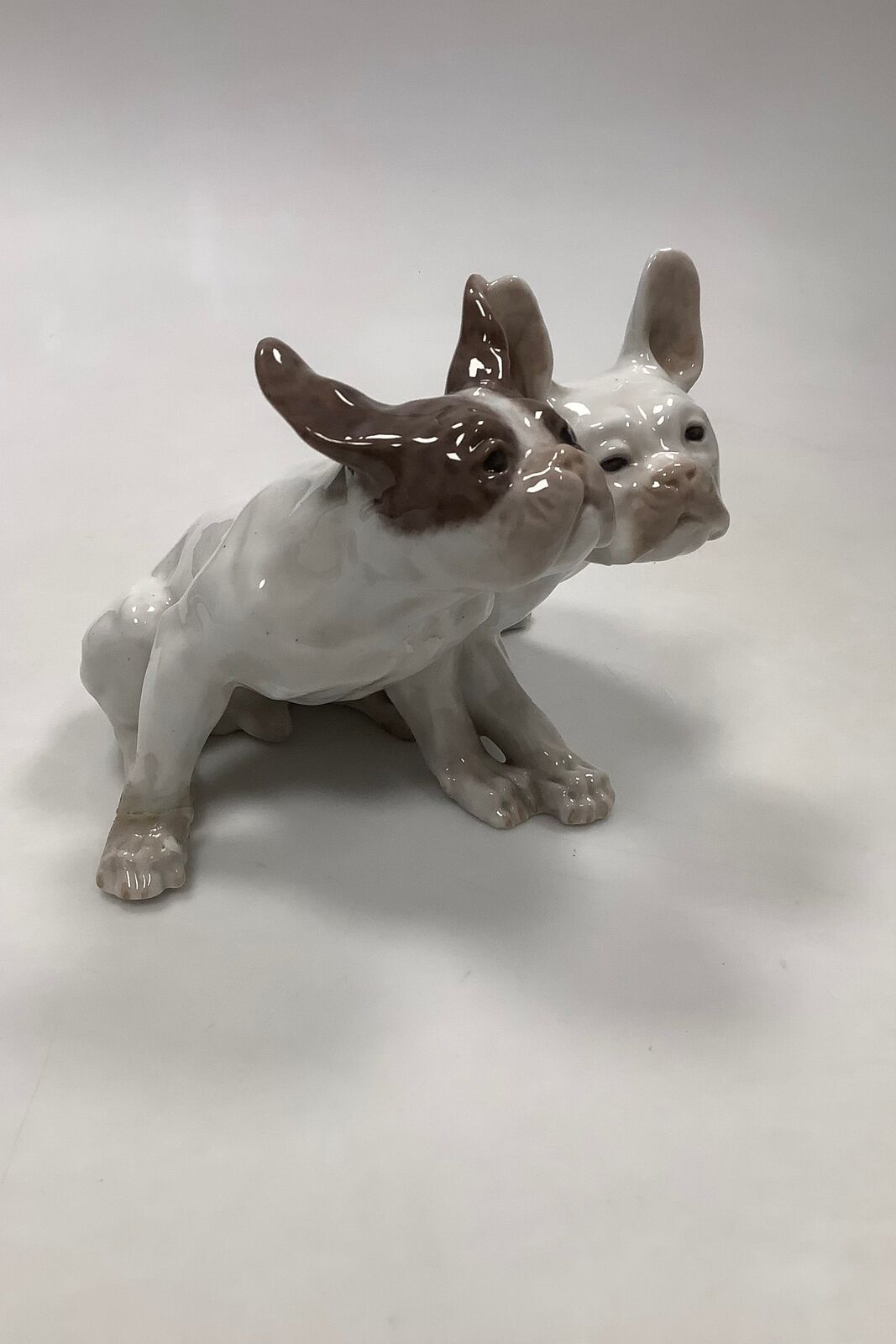 Royal Copenhagen Figurine of Pair of French Bull Dogs No 1452 / 957 Knud Kyhn