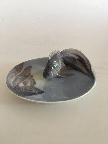 Royal Copenhagen Art Nouveau Dish with Fish No 931