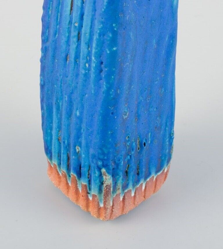 Linda Mathison Unique ceramic sculpture with turquoise glaze