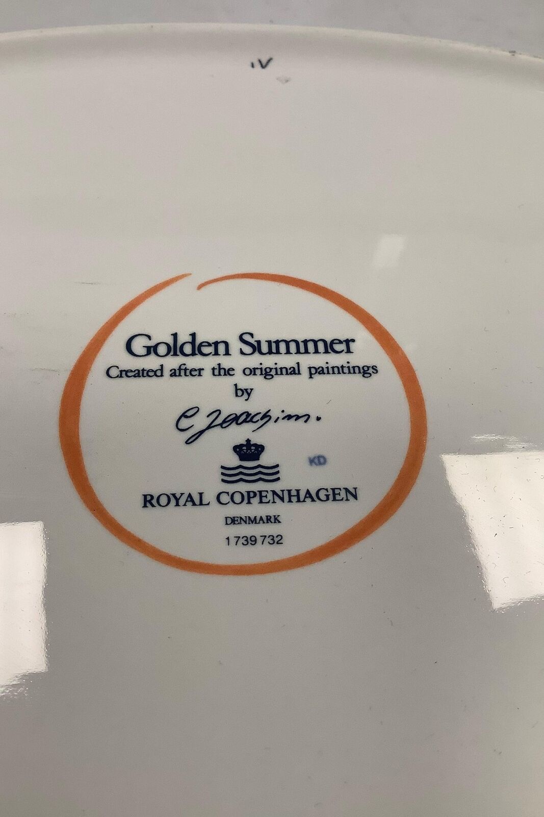 Royal Copenhagen Golden Summer / Gylden Sommer Serving Dish No 732