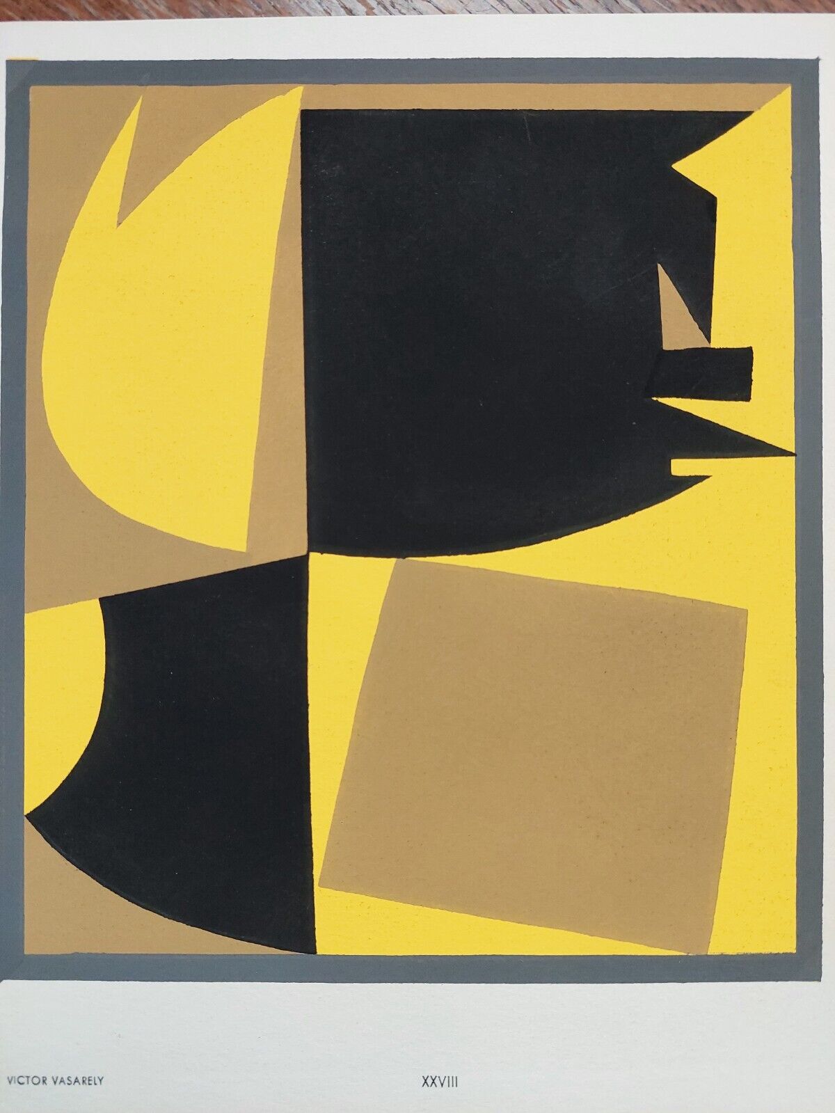 Victor Vasarely Original pochoir 1952 (Témoignages pour l’Art Abstrait)