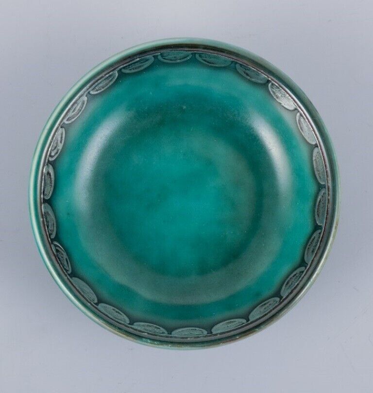 Wilhelm Kåge for Gustavsberg Five small "Argenta" ceramic bowls 1940s