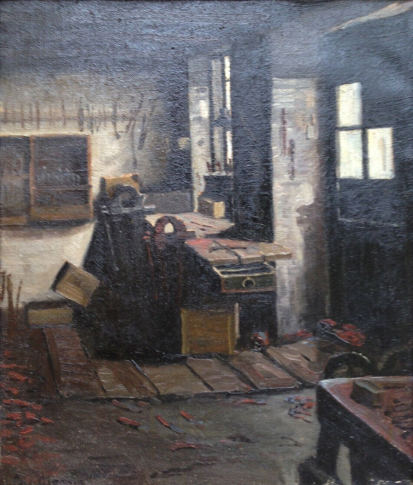 Christian Aigens (1870-1940): WORKSHOP INTERIOR