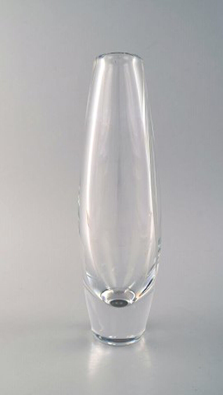 Sven Palmqvist for Orrefors Vase in clear art glass