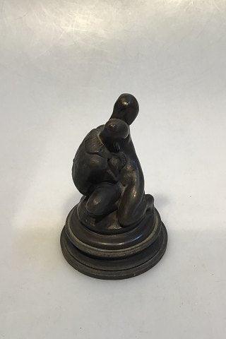 Gerhard Henning Bronze Figurine Lovers 1913