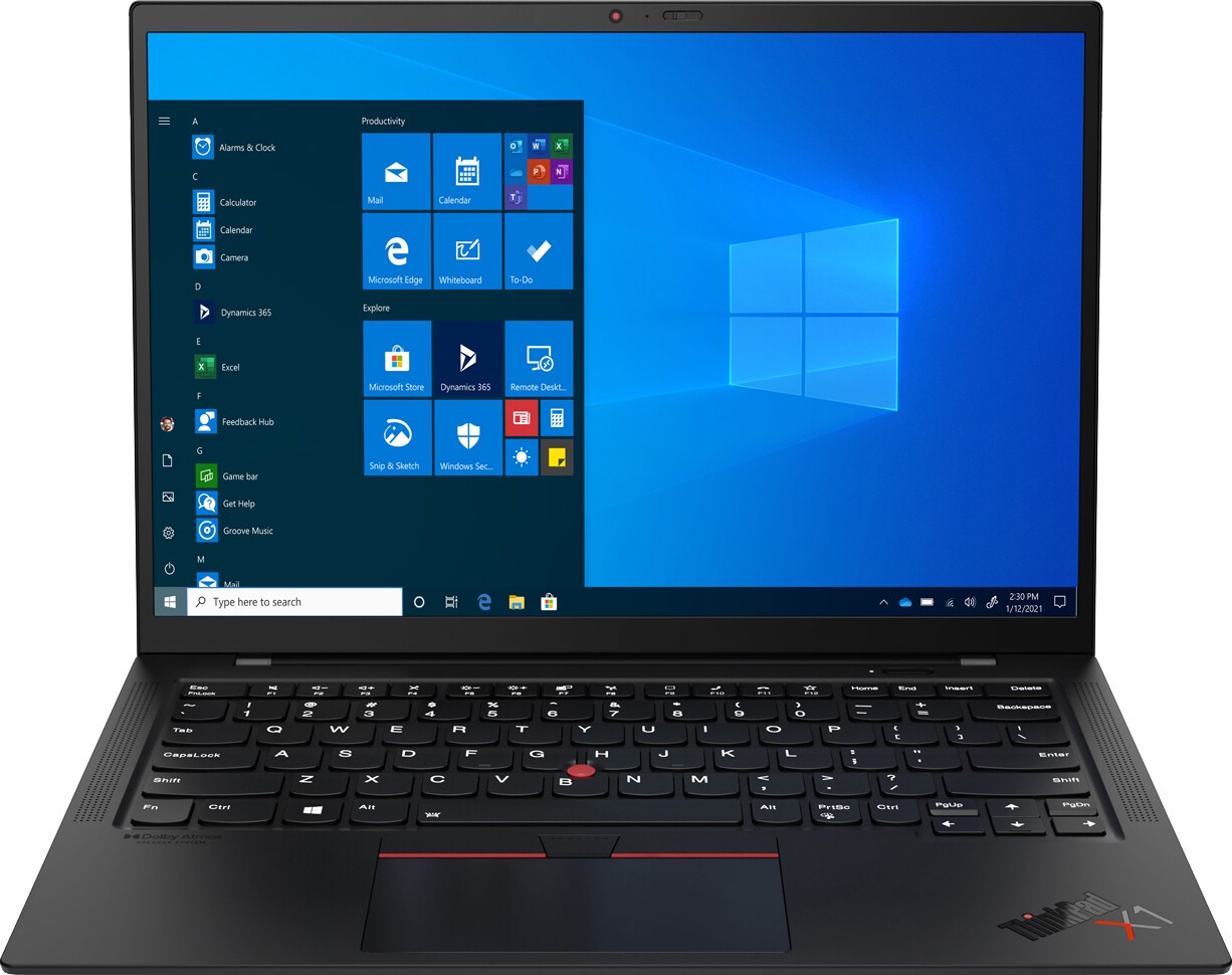 Lenovo ThinkPad X1 Carbon Gen 9 14" 4G LTE bærbar computer i7/16/512 GB (sort)