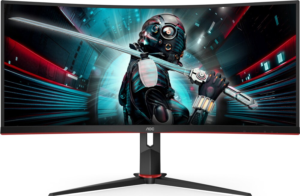 AOC CU34G2X 34" buet gaming skærm