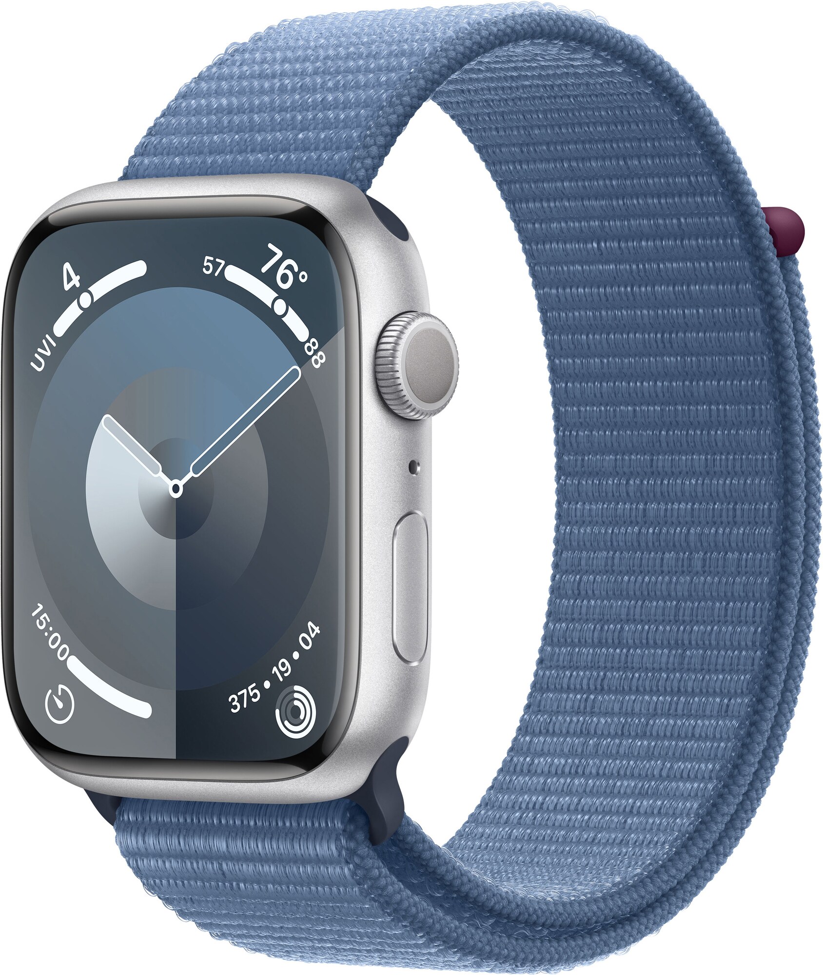 Apple Watch S9 45mm GPS (Silver Alu/Winter Blue Sports-loop)