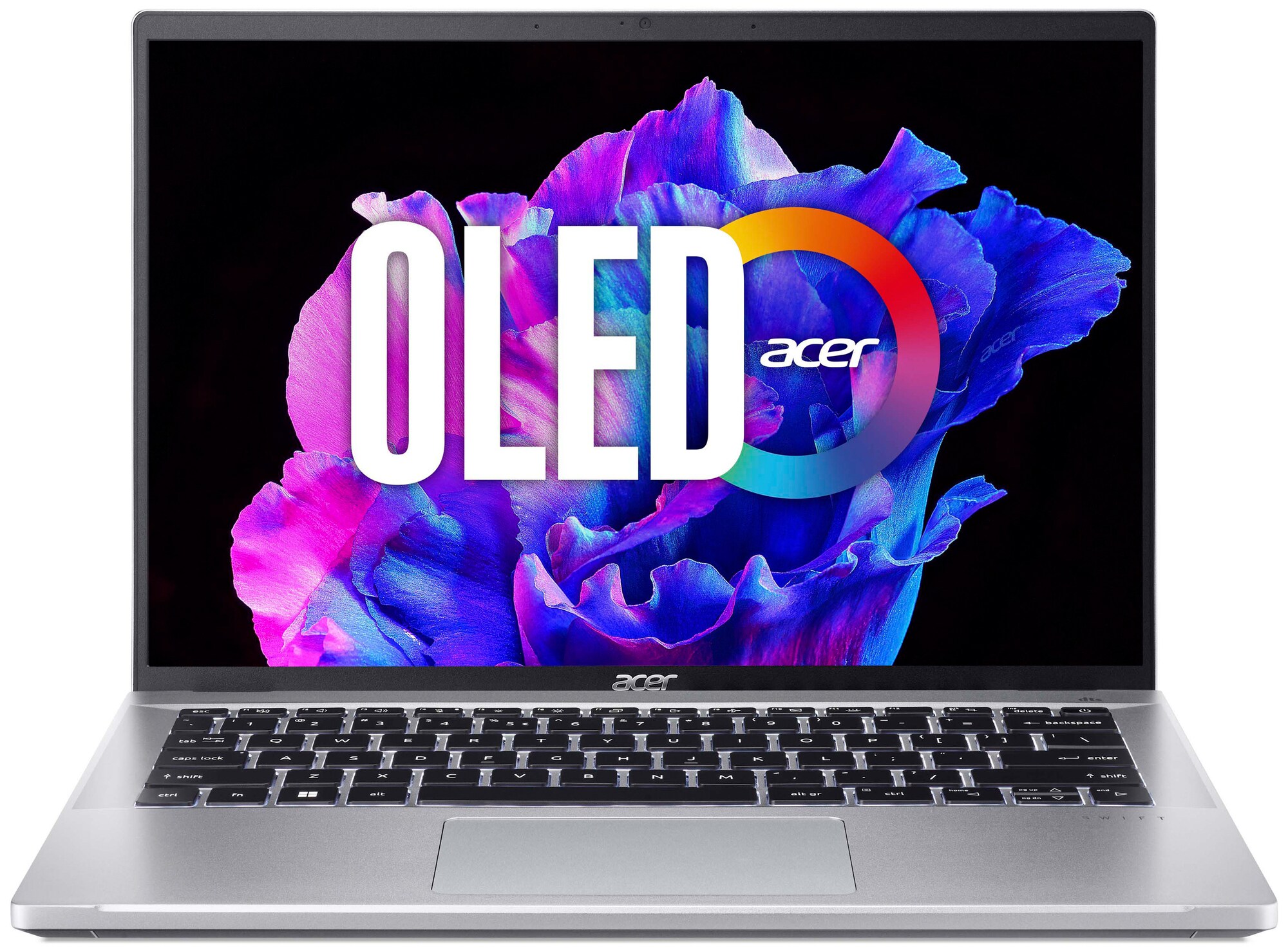 Acer Swift Go i5-13/16/1.024/OLED 14" bærbar computer (Pure Silver)